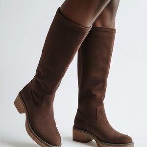 White Mountain Brown Over the Knee Boots